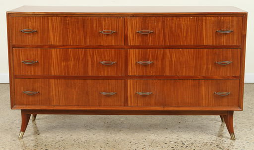 Six Drawer Mid Century Modern Dresser Brass Pulls Sep 18 2019