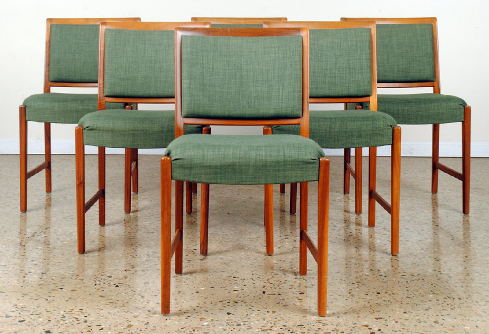 SET 6 FRENCH MID CENTURY MODERN DINING CHAIRS (1 of 10)