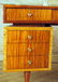 MID CENTURY MODERN MAHOGANY MAPLE CONSOLE TABLE - 2