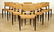 SET 8 DANISH STYLE MAHOGANY DINING CHAIRS C.1950