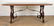 ITALIAN WALNUT TRESTLE TABLE IRON STRETCHER C1940 - 2