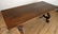 ITALIAN WALNUT TRESTLE TABLE IRON STRETCHER C1940 - 3