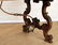ITALIAN WALNUT TRESTLE TABLE IRON STRETCHER C1940 - 4