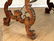 ITALIAN WALNUT TRESTLE TABLE IRON STRETCHER C1940 - 5