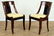PAIR FRENCH CROTCH MAHOGANY SIDE CHAIRS C.1900