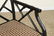 SET 4 EBONIZED MCGUIRE RATTAN ARM CHAIRS - 5