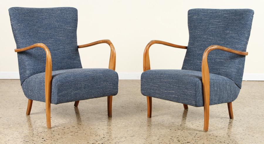 PAIR OF ITALIAN OPEN ARM CHAIRS CIRCA 1950 (1 of 5)
