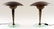 PAIR ITALIAN BRASS ONE LIGHT TABLE LAMPS