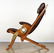 ADJUSTABLE LEATHER YACHT CHAIR AND STOOL C.1975 - 4
