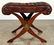 ADJUSTABLE LEATHER YACHT CHAIR AND STOOL C.1975 - 8