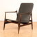 MID CENTURY MODERN LEATHER AND WOOD ARM CHAIRS - 3