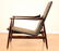 MID CENTURY MODERN LEATHER AND WOOD ARM CHAIRS - 4