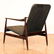 MID CENTURY MODERN LEATHER AND WOOD ARM CHAIRS - 5