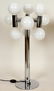 PAIR OF CHROME GLASS SIX ARM TABLE LAMPS C.1970 - 3