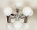 PAIR OF CHROME GLASS SIX ARM TABLE LAMPS C.1970 - 4