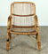 SET 4 ITALIAN BAMBOO OPEN ARM CHAIRS C.1960 - 3