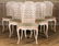 SET 6 FRENCH LOUIS XV STYLE DINING CHAIRS C.1940