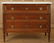 FRENCH MAHOGANY MARBLE TOP COMMODE CIRCA 1950