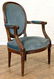 PAIR FRENCH LOUIS XVI STYLE OPEN ARM CHAIRS C1940 - 2