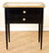 PAIR LOUIS XVI STYLE EBONIZED MARBLE TOP TABLES - 4