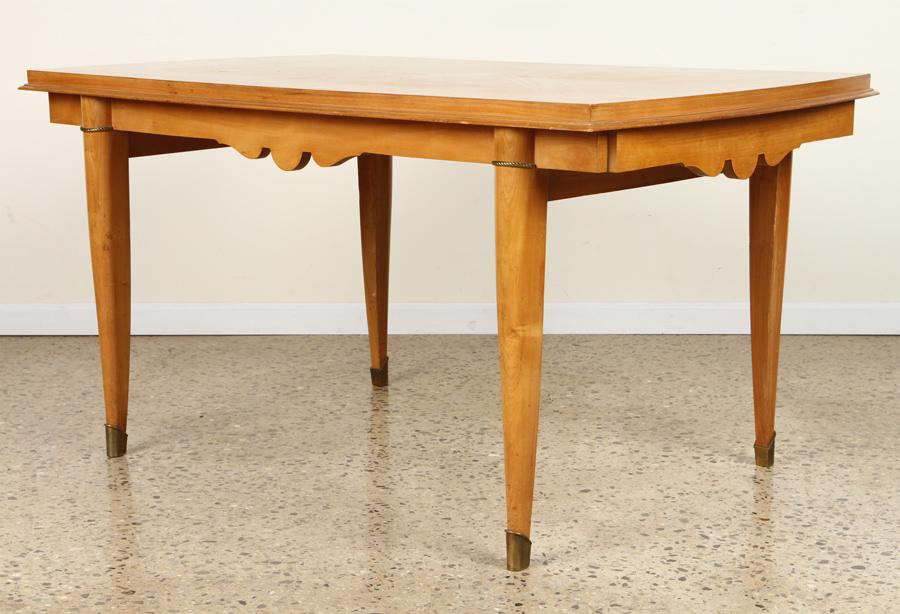 FRENCH CHERRY DINING TABLE BRONZE MOUNTS C.1950 (1 of 5)