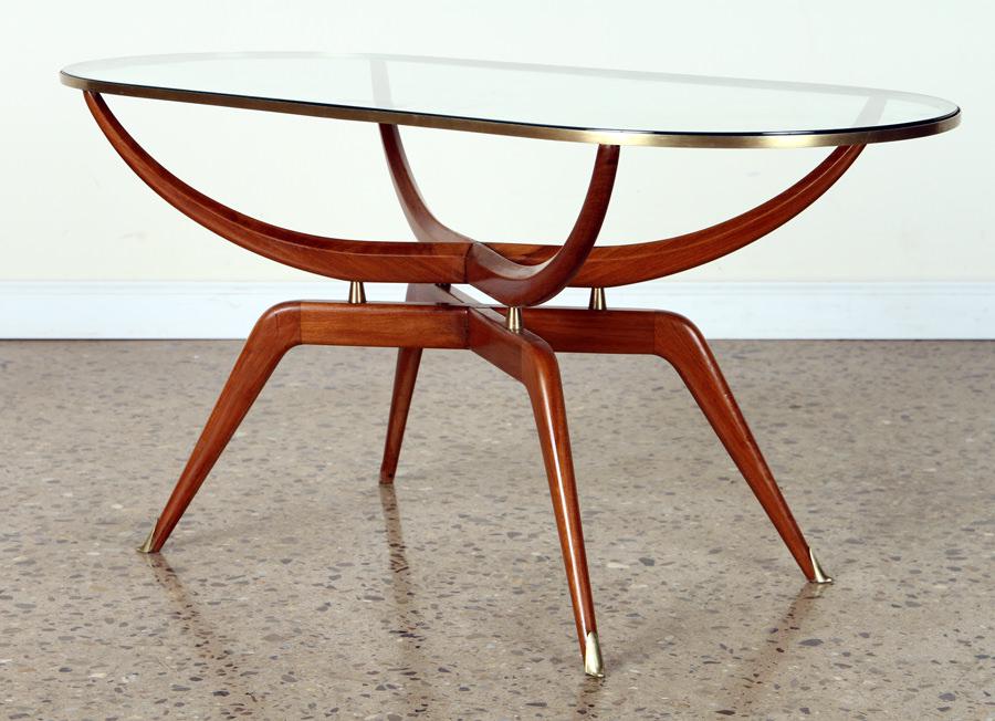 ITALIAN GLASS TOP COFFEE TABLE MANNER GIO PONTI (1 of 5)
