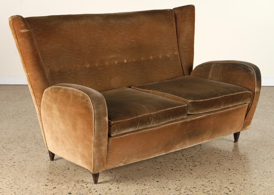 ITALIAN TWO SEAT SETTEE BY PAOLO BUFFA C.1950 (1 of 5)