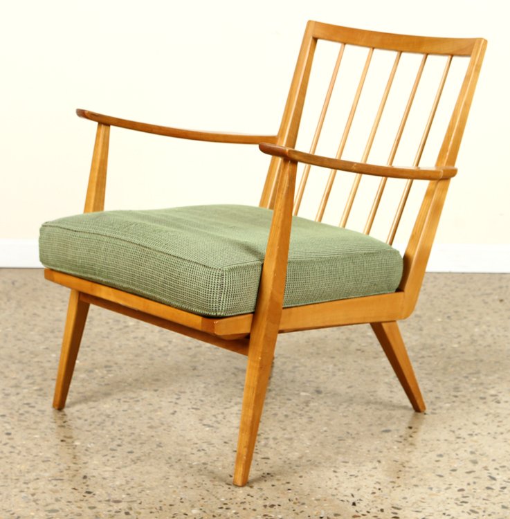 SINGLE KNOLL SPINDLE BACK OPEN ARM CHAIR (1 of 7)