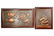 728: copper relief decorated plaque fish ship