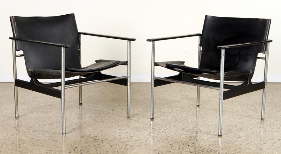 PAIR OF KNOLL CHROME ARM CHAIRS CIRCA 1970 (1 of 7)