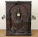RARE CAST IRON OVERMANTLE CLOCK 19TH C.