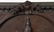 RARE CAST IRON OVERMANTLE CLOCK 19TH C. - 2