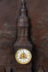 RARE CAST IRON OVERMANTLE CLOCK 19TH C. - 4