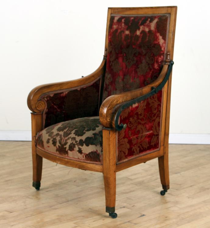 MAHOGANY MECHANICAL LIBRARY CHAIR CIRCA 1840 (1 of 7)