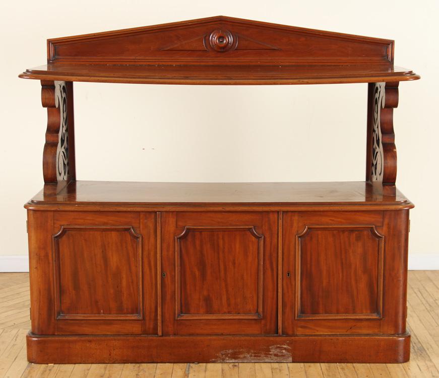 19TH CENTURY TWO TIER MAHOGANY SERVER (1 of 7)