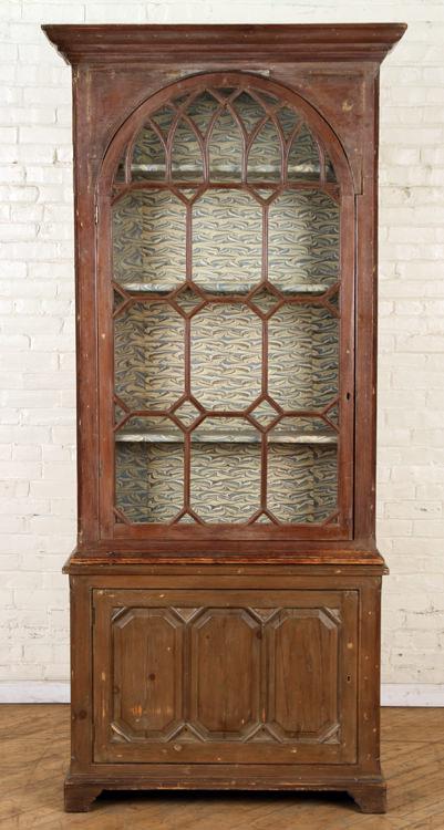 INTERESTING 19TH CENTURY TWO PART CUPBOARD (1 of 7)