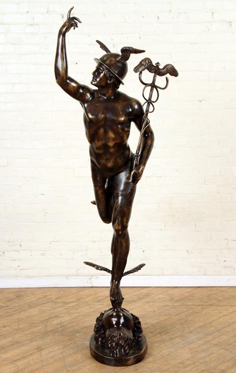 AFTER GIOVANNI BOLOGNA LIFE SIZE BRONZE HERMES (1 of 9)