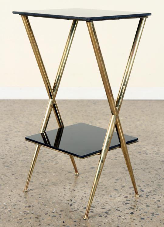 ITALIAN MID CENTURY MODERN BRASS END TABLE C.1960 (1 of 4)