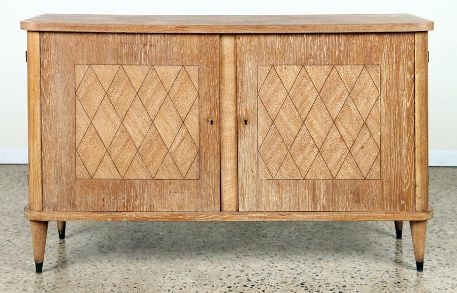 MID CENTURY MODERN CERUSED OAK FRENCH SERVER 1950 (1 of 7)