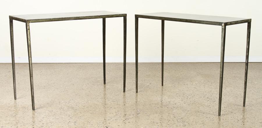 PAIR IRON CONSOLE TABLES MANNER JEAN-MICHEL FRANK (1 of 6)