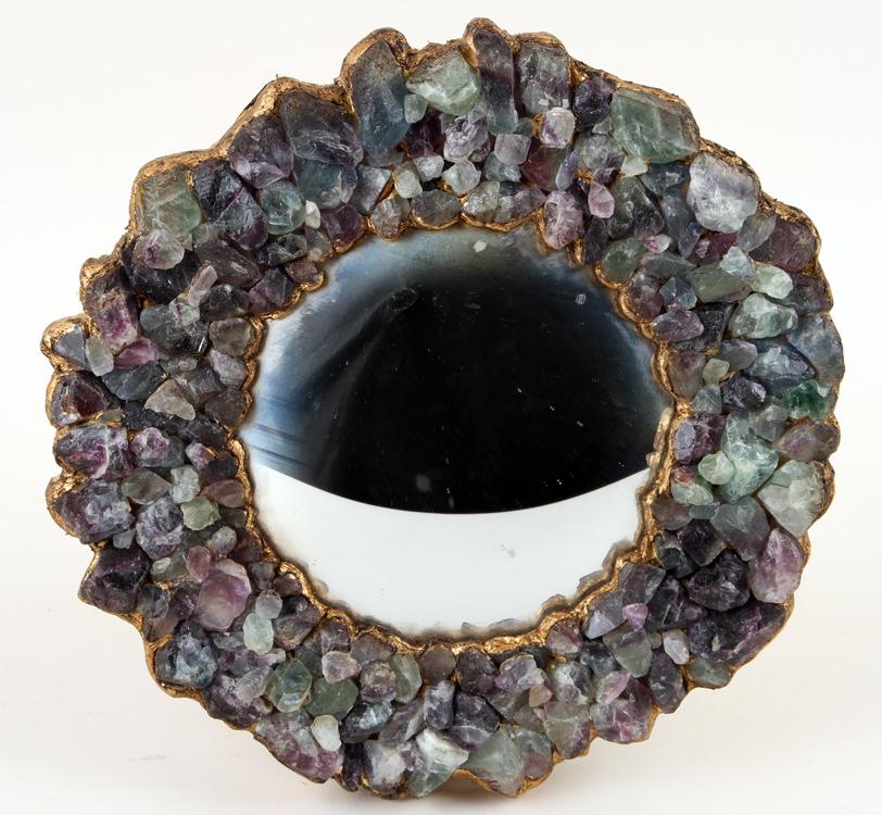 PETITE MIRROR FORM OF STYLIZED FLOWER CONVEX (1 of 3)