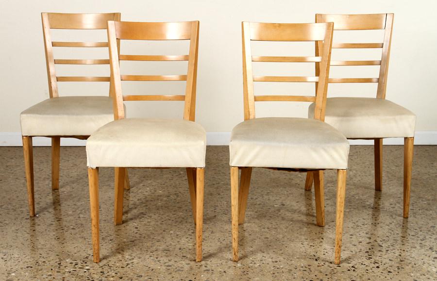 SET 4 SYCAMORE SIDE CHAIRS BY JEAN ROYERE C.1940 (1 of 5)