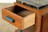 PAIR FRENCH ART DECO MARBLE TOP OAK END TABLES - 5