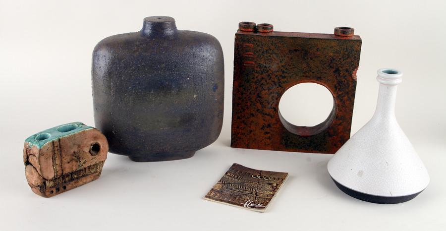 CARLOS CARLE FOUR CERAMIC VESSELS (1 of 9)