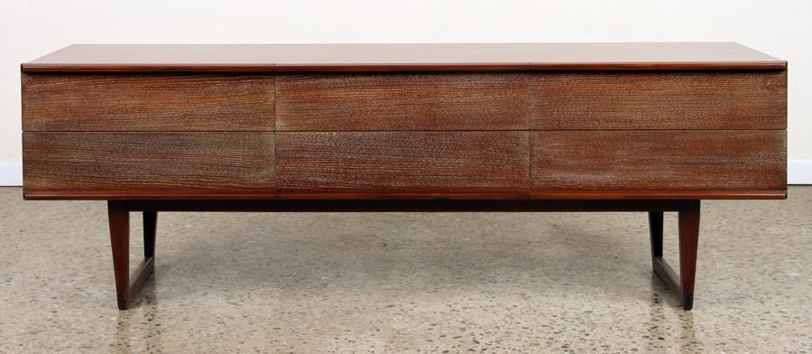 RARE UNUSUAL MID CENTURY MODERN DRESSER MAHOGANY (1 of 6)