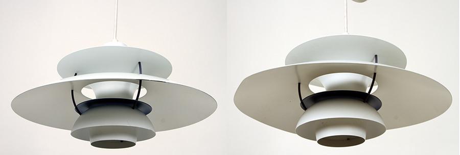 PAIR OF METAL CHANDELIERS MANNER POUL HENNINGSEN (1 of 5)