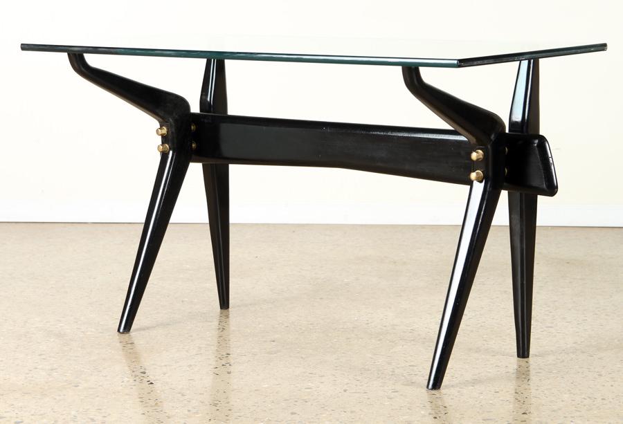 For Auction Ico Parisi Style Mid Century Modern Ebonized Desk