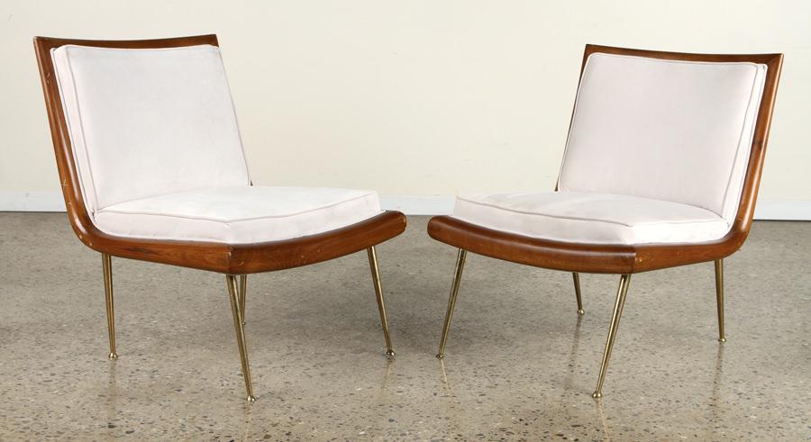 PAIR SIDE CHAIRS IN MANNER OF ROBSJOHN GIBBINGS (1 of 6)