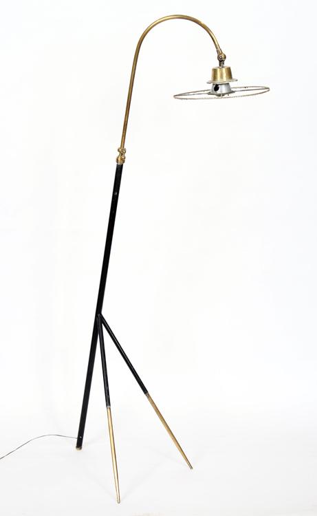 BRASS & IRON ITALIAN FLOOR LAMP 1955 (1 of 4)