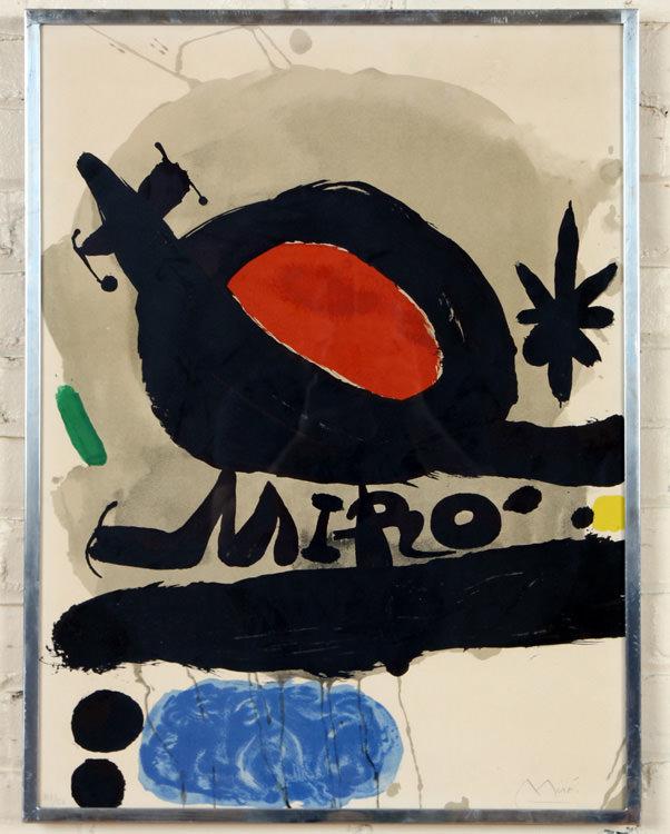 JOAN MIRO UNTITLED LITHOGRAPH IN COLOURS SIGNED (1 of 6)